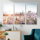 Lavender Field Wall Art Canvas Print, Butterfly Floral by MyGreatCanvas | Canvas Wall Art Prints | Photo Prints & Wall Decor