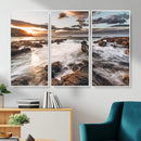Rocky Coast Ocean Sunset Wall Art Canvas Print, Dramatic by MyGreatCanvas | Canvas Wall Art Prints | Photo Prints & Wall Decor