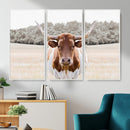 Texas Longhorn Bull Wall Art Canvas Print, Rustic Western by MyGreatCanvas | Canvas Wall Art Prints | Photo Prints & Wall Decor