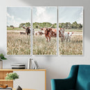 Texas Longhorn Cattle Wall Art Canvas Print, Rustic Ranch by MyGreatCanvas | Canvas Wall Art Prints | Photo Prints & Wall Decor
