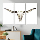 Longhorn Skull Wall Art Canvas Print – Rustic Western by MyGreatCanvas | Canvas Wall Art Prints | Photo Prints & Wall Decor