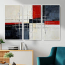 Navy Red Abstract Wall Art Canvas Print, Modern Luxury by MyGreatCanvas | Canvas Wall Art Prints | Photo Prints & Wall Decor