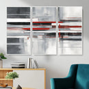 Gray Red Abstract Wall Art Canvas Print, Modern Abstract by MyGreatCanvas | Canvas Wall Art Prints | Photo Prints & Wall Decor