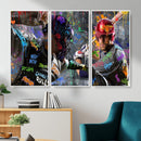 Graffiti Baseball Player Street Art Wall Art Canvas Print by MyGreatCanvas | Canvas Wall Art Prints | Photo Prints & Wall Decor