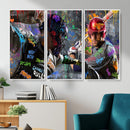 Graffiti Baseball Player Street Art Wall Art Canvas Print
