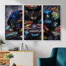 Graffiti American Football Player Street Art Wall Art Canvas by MyGreatCanvas | Canvas Wall Art Prints | Photo Prints & Wall Decor