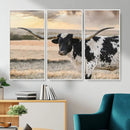 Texas Longhorn Bull Rustic Wall Art Canvas Print by MyGreatCanvas | Canvas Wall Art Prints | Photo Prints & Wall Decor