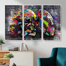 Graffiti American Football Helmet Street Art Wall Art Canvas by MyGreatCanvas | Canvas Wall Art Prints | Photo Prints & Wall Decor
