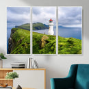 Coastal Lighthouse Wall Art Canvas Print, Cliffside Ocean by MyGreatCanvas | Canvas Wall Art Prints | Photo Prints & Wall Decor
