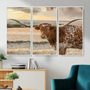 Texas Longhorn Wall Art Canvas Print, Western Ranch Bull by MyGreatCanvas | Canvas Wall Art Prints | Photo Prints & Wall Decor