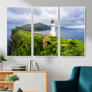 Cliffside Lighthouse Wall Art Canvas Print – Coastal by MyGreatCanvas | Canvas Wall Art Prints | Photo Prints & Wall Decor