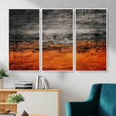 Black Orange Abstract Wall Art Canvas Print Modern Textured by MyGreatCanvas | Canvas Wall Art Prints | Photo Prints & Wall Decor
