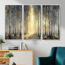 Abstract Birch Forest Wall Art Canvas Print – Modern Gold by MyGreatCanvas | Canvas Wall Art Prints | Photo Prints & Wall Decor