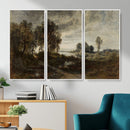Adolf Dressler Landscape of the Oder River Wall Art Canvas by MyGreatCanvas | Canvas Wall Art Prints | Photo Prints & Wall Decor