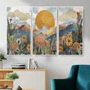 Boho Mountain Landscape Large Wall Art, Horizontal Gold by MyGreatCanvas | Canvas Wall Art Prints | Photo Prints & Wall Decor