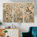 Vintage Birds and Flowers Wall Art Canvas Print, Botanical by MyGreatCanvas | Canvas Wall Art Prints | Photo Prints & Wall Decor