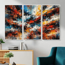 Lyrical Abstrac Wall Art Canvas Print, Orange Blue Abstract by MyGreatCanvas | Canvas Wall Art Prints | Photo Prints & Wall Decor