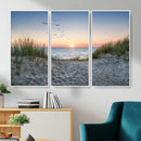 Sandy Dune Path Sunset Canvas Wall Art — Seagulls Beach by MyGreatCanvas | Canvas Wall Art Prints | Photo Prints & Wall Decor