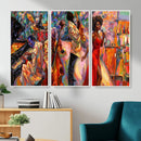 African American Jazz Singer Canvas Art — Red Dress Black by MyGreatCanvas | Canvas Wall Art Prints | Photo Prints & Wall Decor