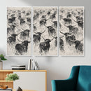 Texas Longhorn Drawing Canvas Wall Art, Western Cattle by MyGreatCanvas | Canvas Wall Art Prints | Photo Prints & Wall Decor