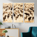 Texas Longhorn Sepia Canvas Wall Art, Western Cattle by MyGreatCanvas | Canvas Wall Art Prints | Photo Prints & Wall Decor