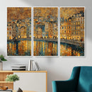 Gustav Klimt Golden Cityscape Wall Art Canvas Print, Framed by MyGreatCanvas | Canvas Wall Art Prints | Photo Prints & Wall Decor