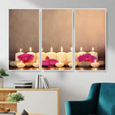 Spa Candles Orchid Canvas Print | Zen Wellness Relaxation by MyGreatCanvas | Canvas Wall Art Prints | Photo Prints & Wall Decor