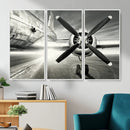 Vintage Airplane Wall Art Canvas Print, Black and White by MyGreatCanvas | Canvas Wall Art Prints | Photo Prints & Wall Decor