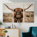 Texas Longhorn Bull Wall Art Canvas Print, Western Farmhouse by MyGreatCanvas | Canvas Wall Art Prints | Photo Prints & Wall Decor