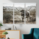 Texas Longhorn Bull Wall Art Canvas Print, Western Farmhouse by MyGreatCanvas | Canvas Wall Art Prints | Photo Prints & Wall Decor