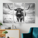 Texas Longhorn Canvas Wall Art Western Bull Desert Moody by MyGreatCanvas | Canvas Wall Art Prints | Photo Prints & Wall Decor