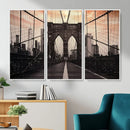 Brooklyn Bridge Canvas Wall Art, New York City Skyline Photography Print, NYC Landmark Urban Decor Artwork by MyGreatCanvas | Canvas Wall Art Prints | Photo Prints & Wall Decor