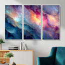 Colorful Abstract Canvas Wall Art Print, Vibrant Popup Color Art Print