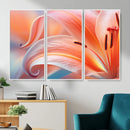 Peach Lily Canvas Wall Art, Coral Pink Flower Macro Photo Print, Botanical Bedroom Decor, Soft Floral Photography, Living Room Wall Art by MyGreatCanvas | Canvas Wall Art Prints | Photo Prints & Wall Decor