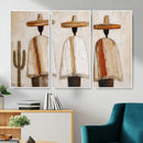 Mexican Wall Art Canvas Print, Southwestern Sombrero Poncho Painting, Neutral Earthy Boho Decor, Fiesta Living Room Art, Impasto Style Print by MyGreatCanvas | Canvas Wall Art Prints | Photo Prints & Wall Decor
