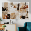 Blue Teal Abstract Canvas Wall Art, Modern Textured Painting Print, Navy Orange White Contemporary Art, Neutral Living Room Decor, Office Art by MyGreatCanvas | Canvas Wall Art Prints | Photo Prints & Wall Decor