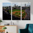 Chicago Cubs Baseball Team Print - Wrigley Field Stadium
