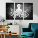 Black White Octopus Wall Art Canvas Print by MyGreatCanvas | Canvas Wall Art Prints | Photo Prints & Wall Decor