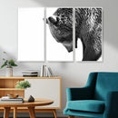 Black and White Grizzly 399 Bear Canvas Print Wall Art | by MyGreatCanvas | Canvas Wall Art Prints | Photo Prints & Wall Decor