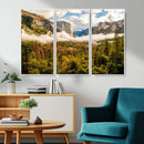 Half Dome Yosemite Canvas Wall Art – Majestic Triptych