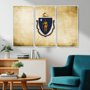 Massachusetts Flag Wall Art Canvas Print by MyGreatCanvas | Canvas Wall Art Prints | Photo Prints & Wall Decor