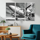 Vintage Airplane on Runway Canvas Print by MyGreatCanvas | Canvas Wall Art Prints | Photo Prints & Wall Decor