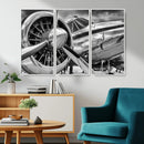Vintage Antique Airplane Wall Art Canvas Print