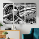 Vintage Antique Airplane Wall Art Canvas Print