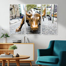 Charging Bull Wall Art Canvas Print