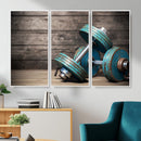 Dambell and Sport Wall Art Canvas Print