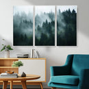 Misty Forest Wall Art – Serene Green Landscape Canvas Print, by MyGreatCanvas | Canvas Wall Art Prints | Photo Prints & Wall Decor