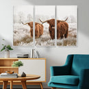 Longhorn Cattle Wall Art Canvas Print, Framed Farmhouse by MyGreatCanvas | Canvas Wall Art Prints | Photo Prints & Wall Decor