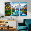 Spectacular autumn view of Braies Lake Wall Art Canvas Print by MyGreatCanvas | Canvas Wall Art Prints | Photo Prints & Wall Decor