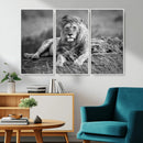 King Forest Lion Wall Art Canvas Print – Framed Majestic by MyGreatCanvas | Canvas Wall Art Prints | Photo Prints & Wall Decor